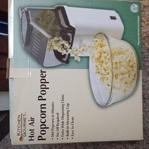 Popcorn Popper, hot air electric with butter melter